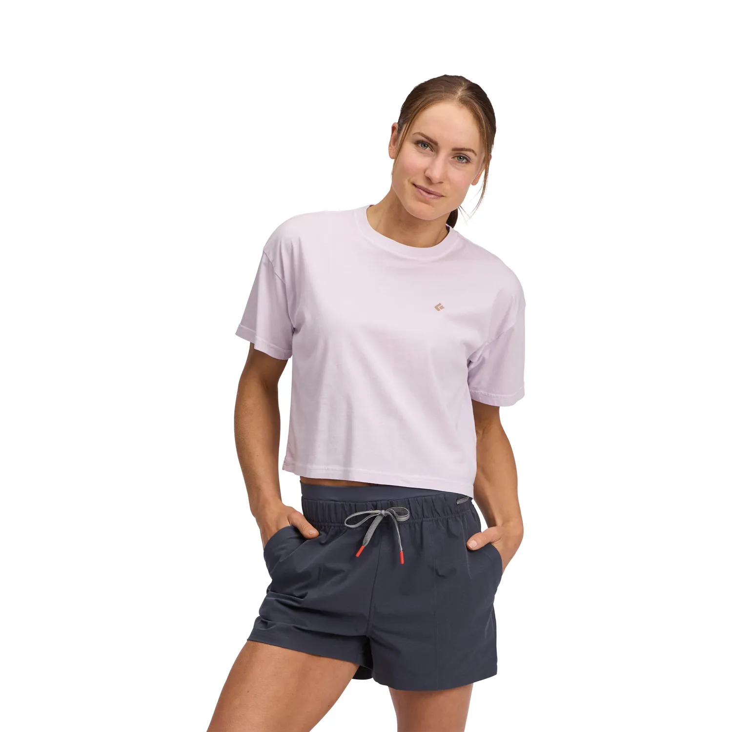 Black Diamond Diamond Crop t-shirt femme coton bio