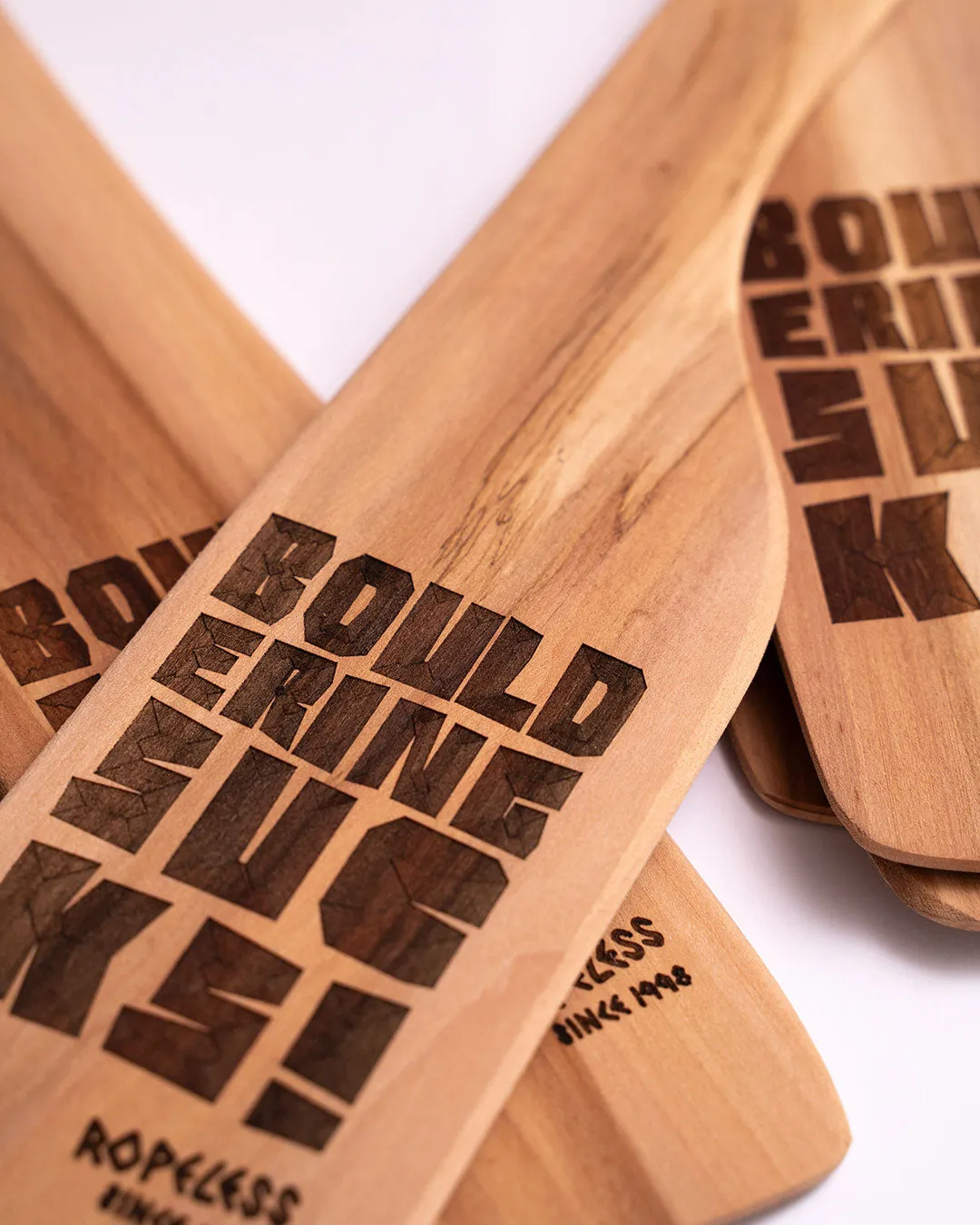 Ropeless Beta Spoon spatule bois gravé