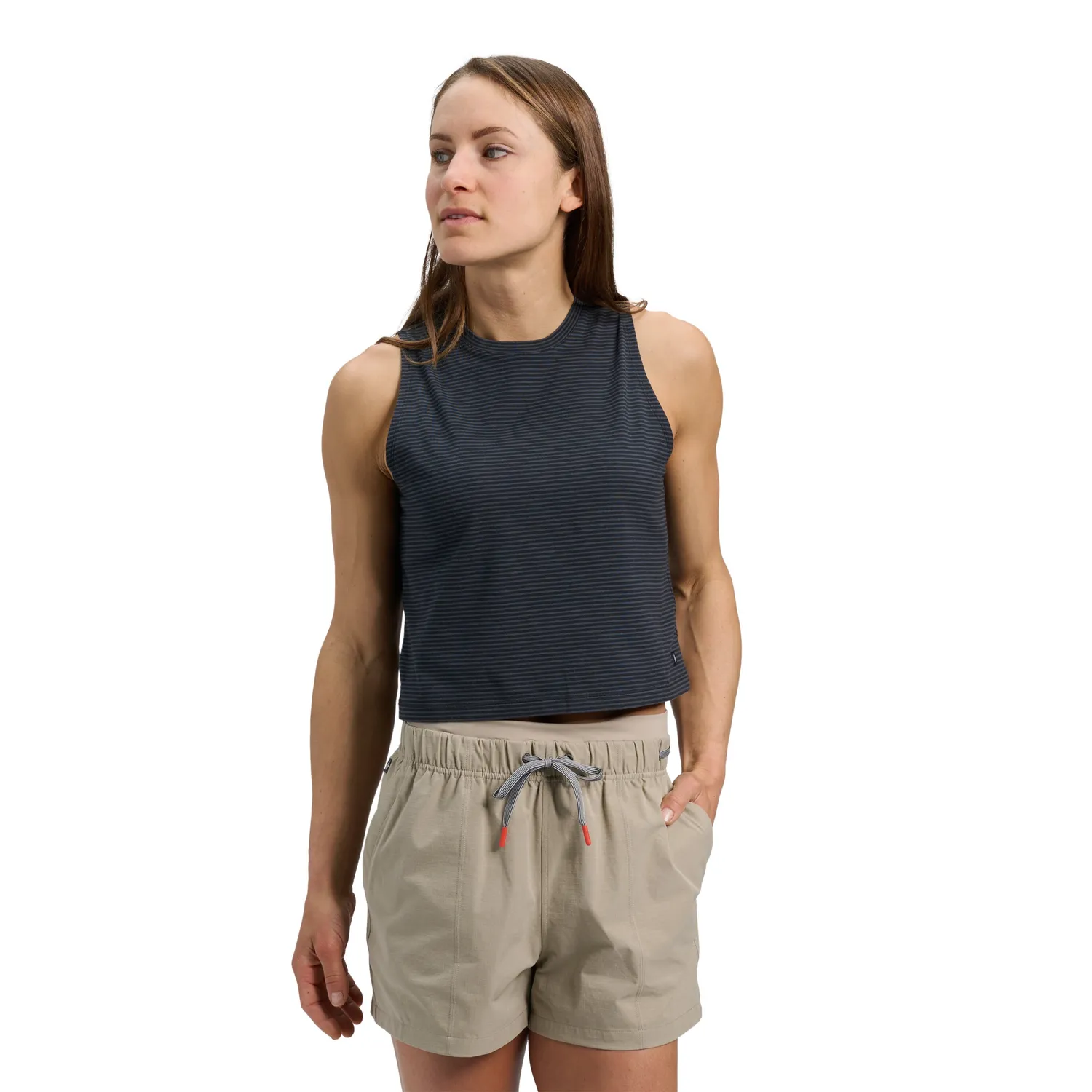Black Diamond BD Stripe Tank débardeur femme coton bio