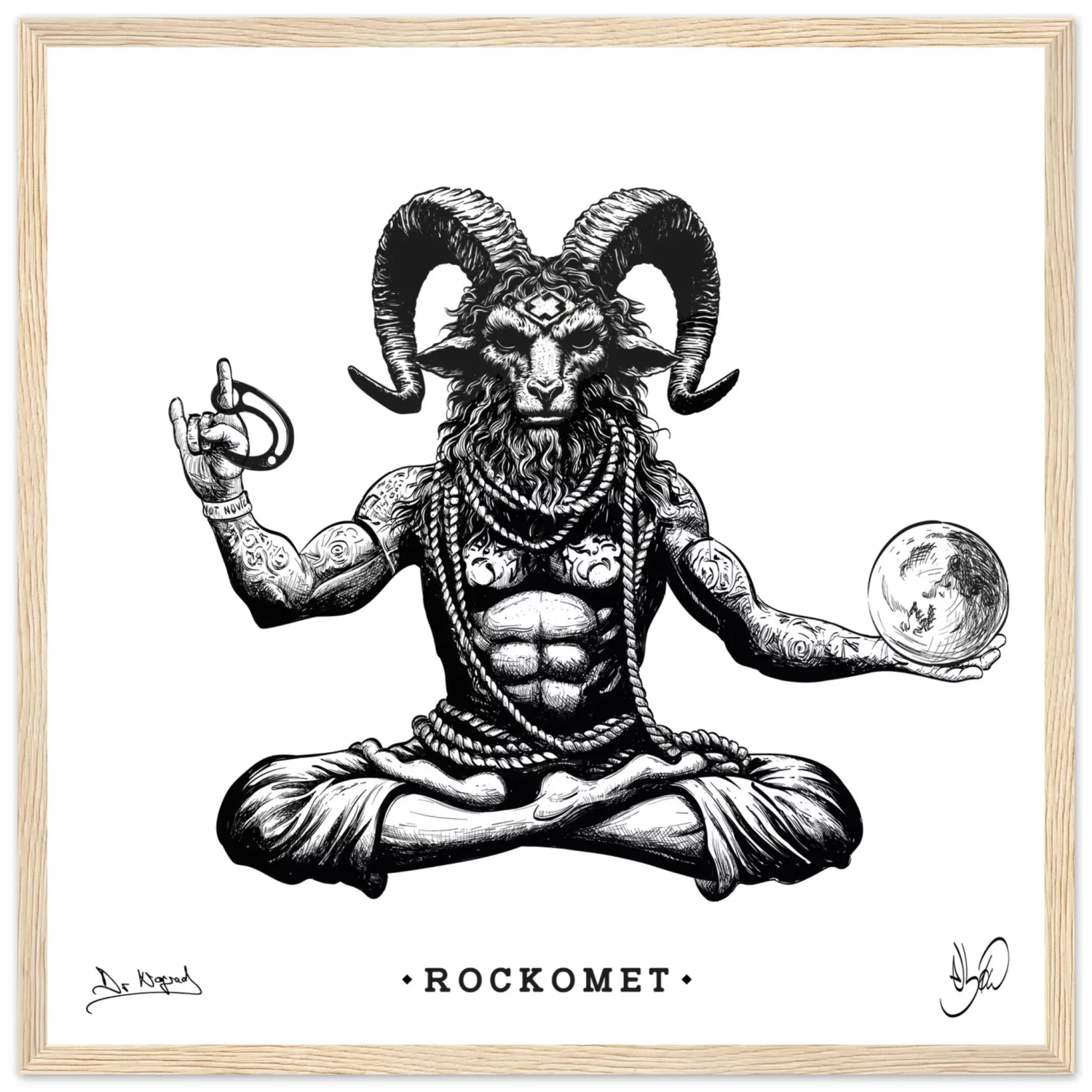 Nograd Rockomet affiche encadrée papier mat