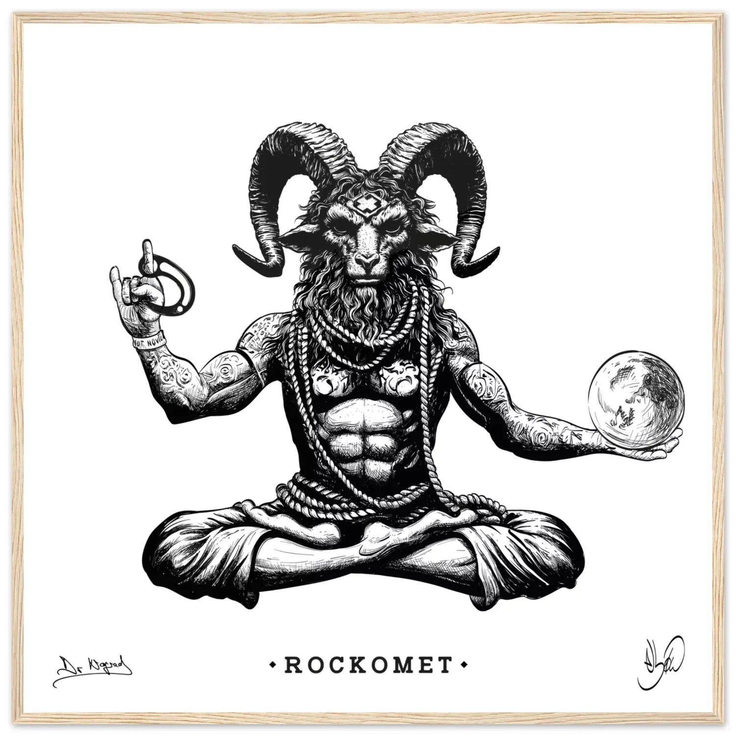Nograd Rockomet affiche encadrée papier mat