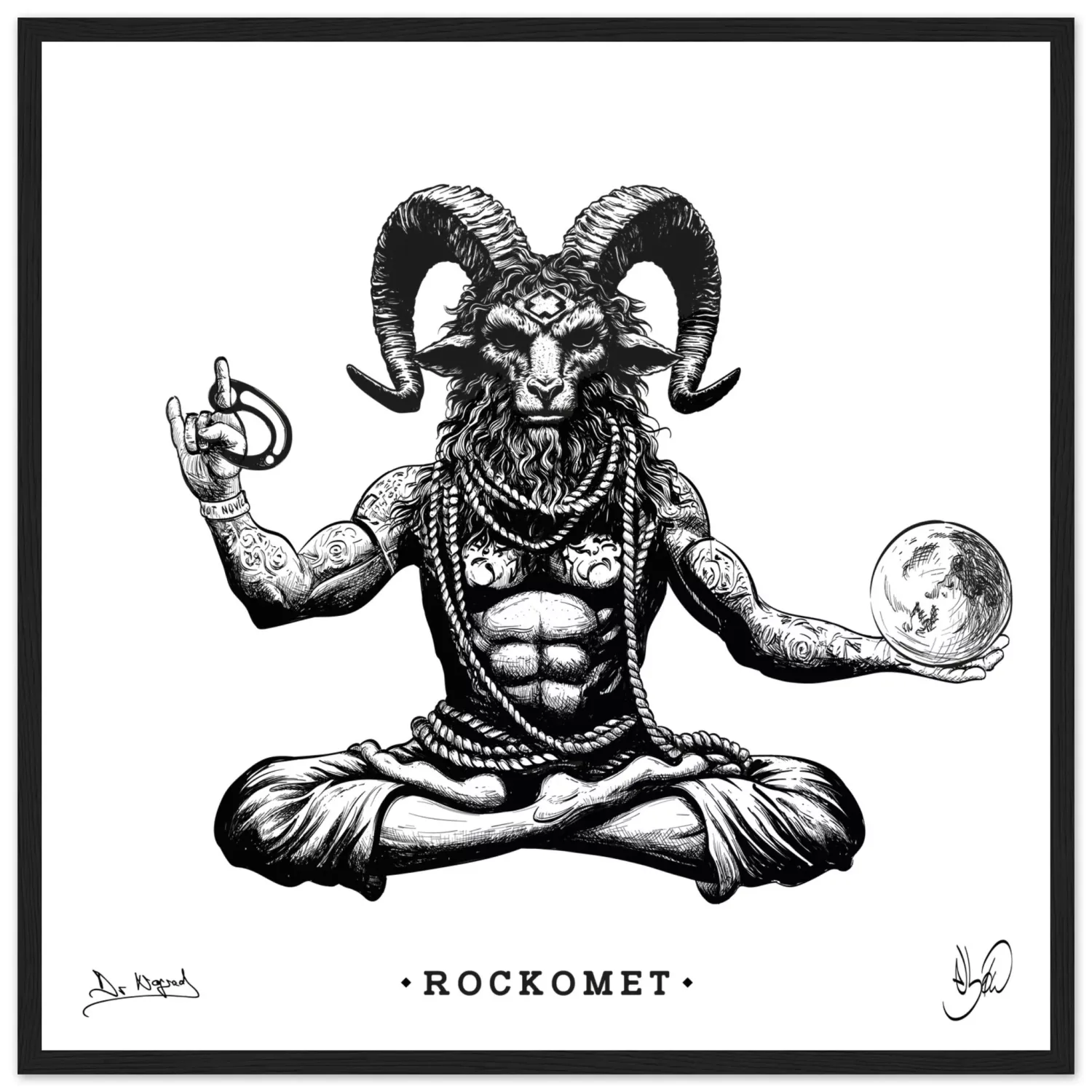 Nograd Rockomet affiche encadrée papier mat