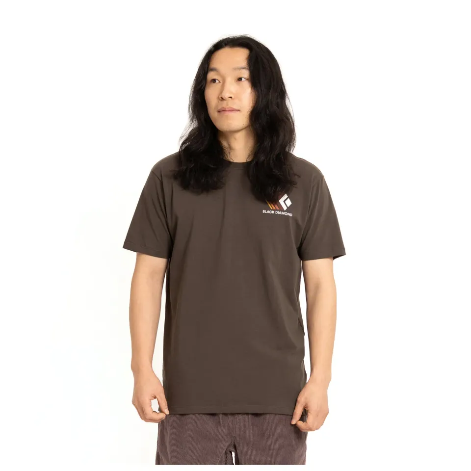 Black Diamond Faded t-shirt homme manches courtes coton bio
