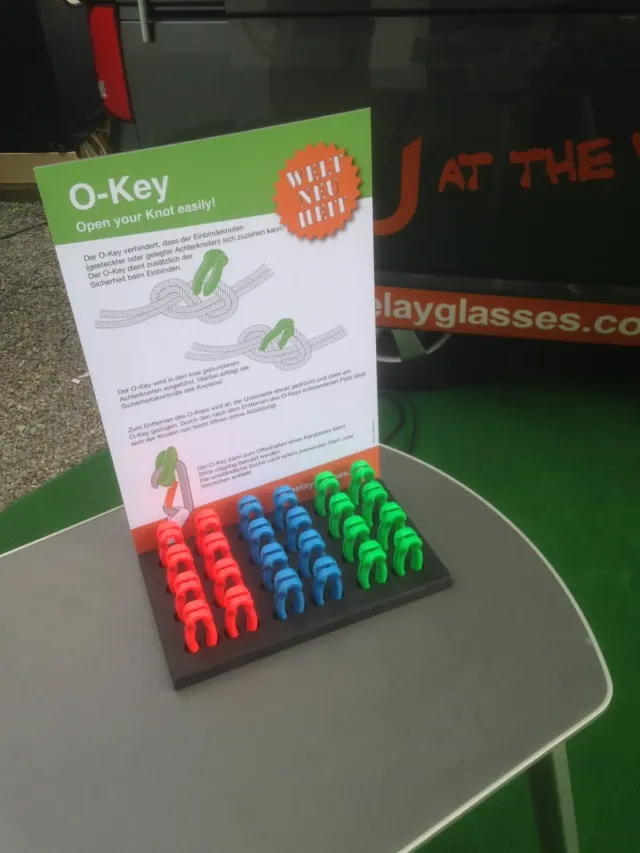 CU Belay Glasses O-Key présentoir 24 ouvre-nœuds