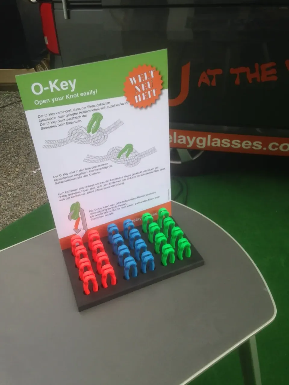 CU Belay Glasses O-Key présentoir 24 ouvre-nœuds