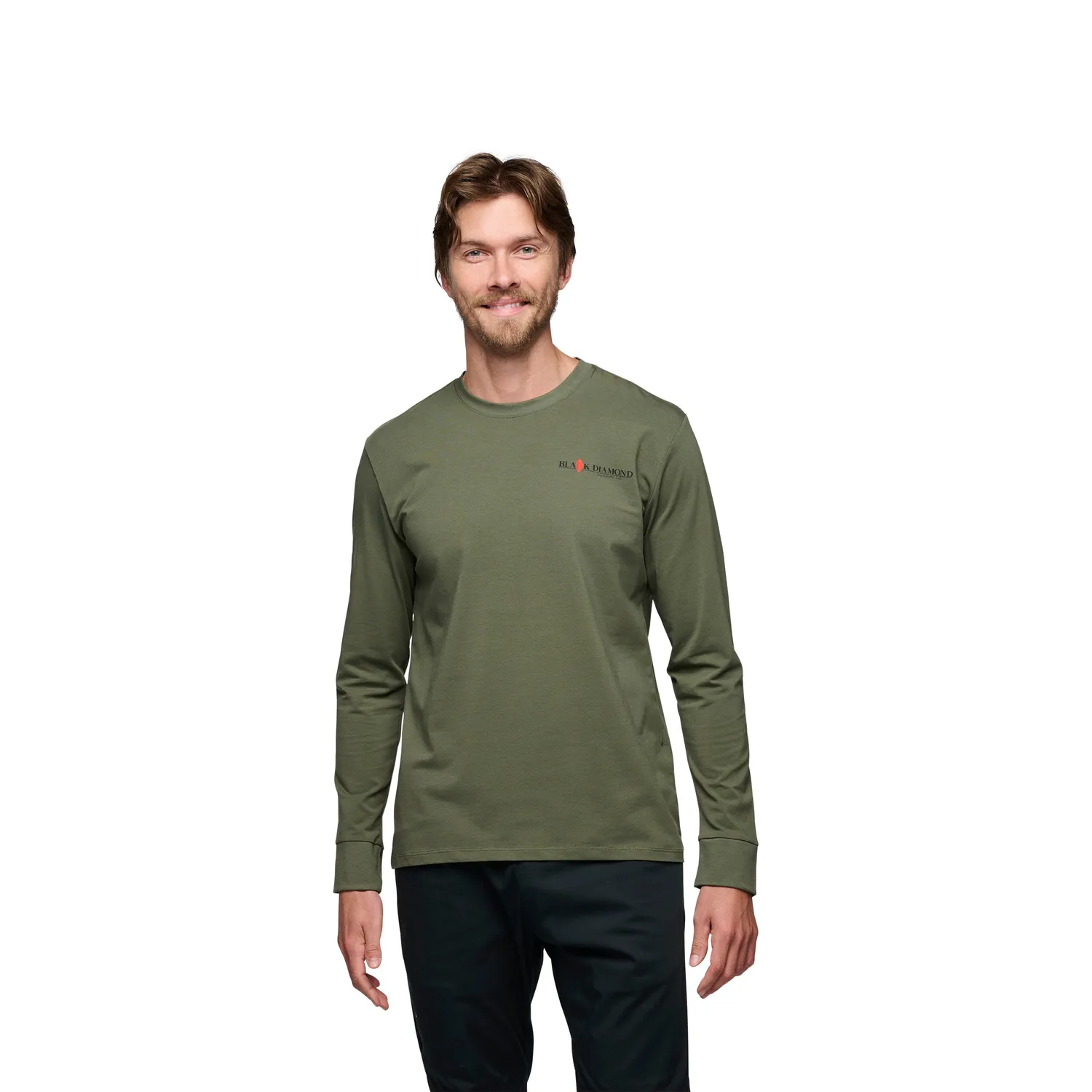 Black Diamond Men's Heritage Wordmark Long Sleeve Tee 2nds t-shirt manches longues