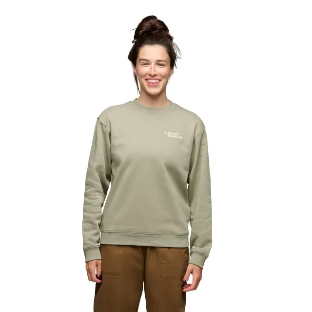 Black Diamond Mini Stacked sweat femme col rond coton