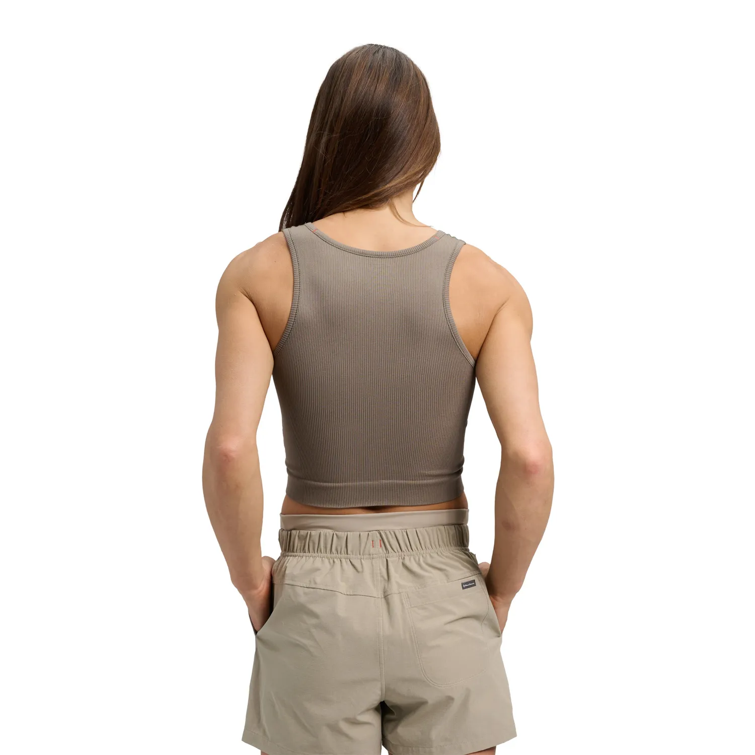 Black Diamond Seamless Rib Tank débardeur femme cropped stretch