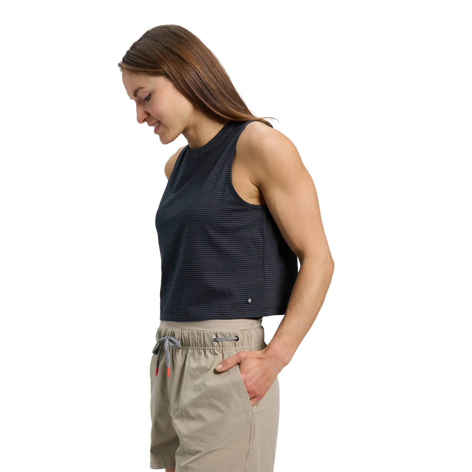 Black Diamond BD Stripe Tank débardeur femme coton bio