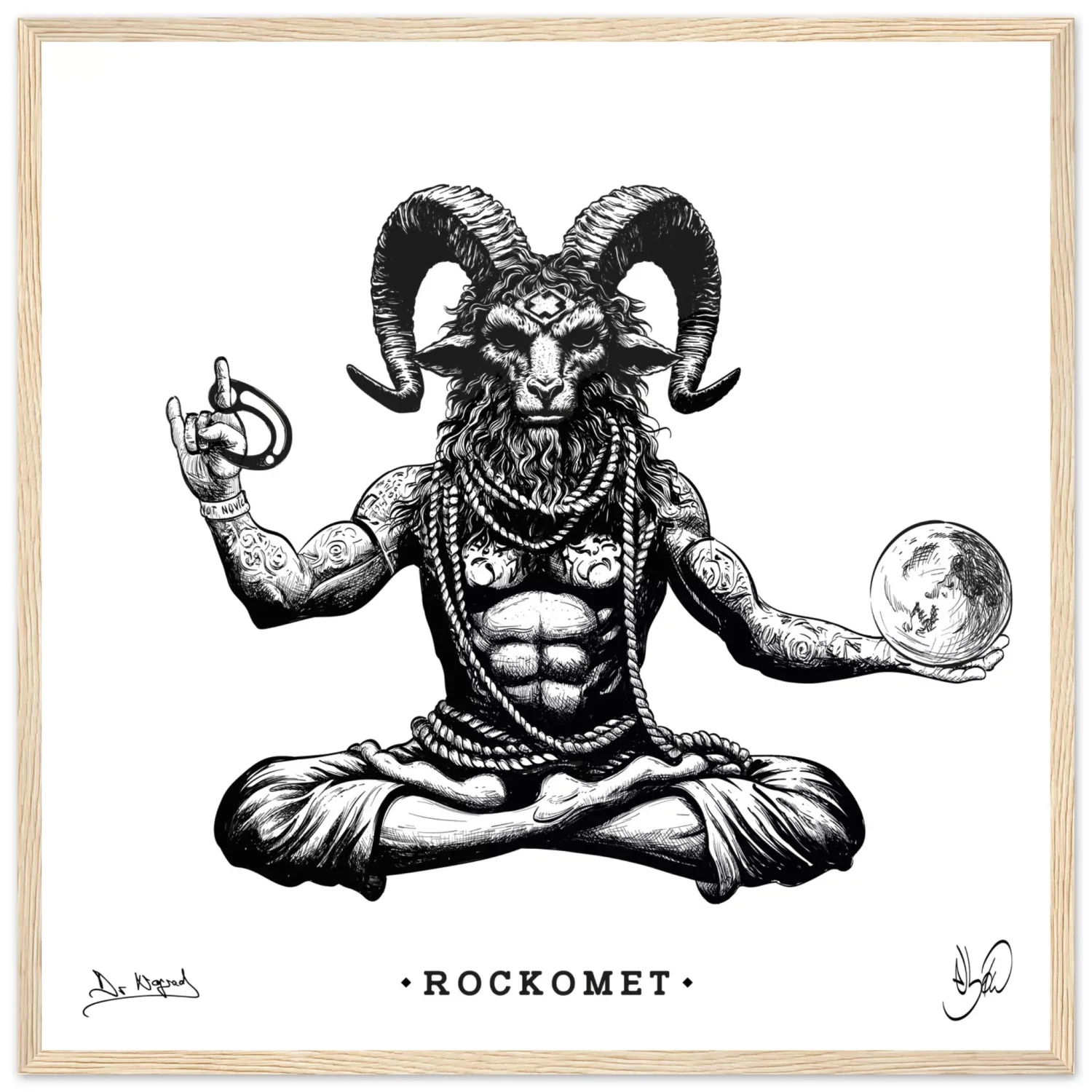 Nograd Rockomet affiche encadrée papier mat