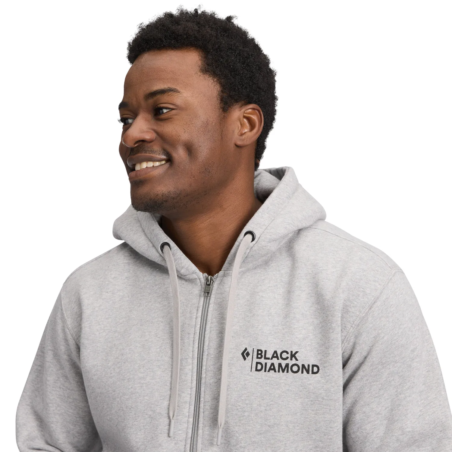 Black Diamond Mini Stacked Full Zip Hoody Sweat homme coton