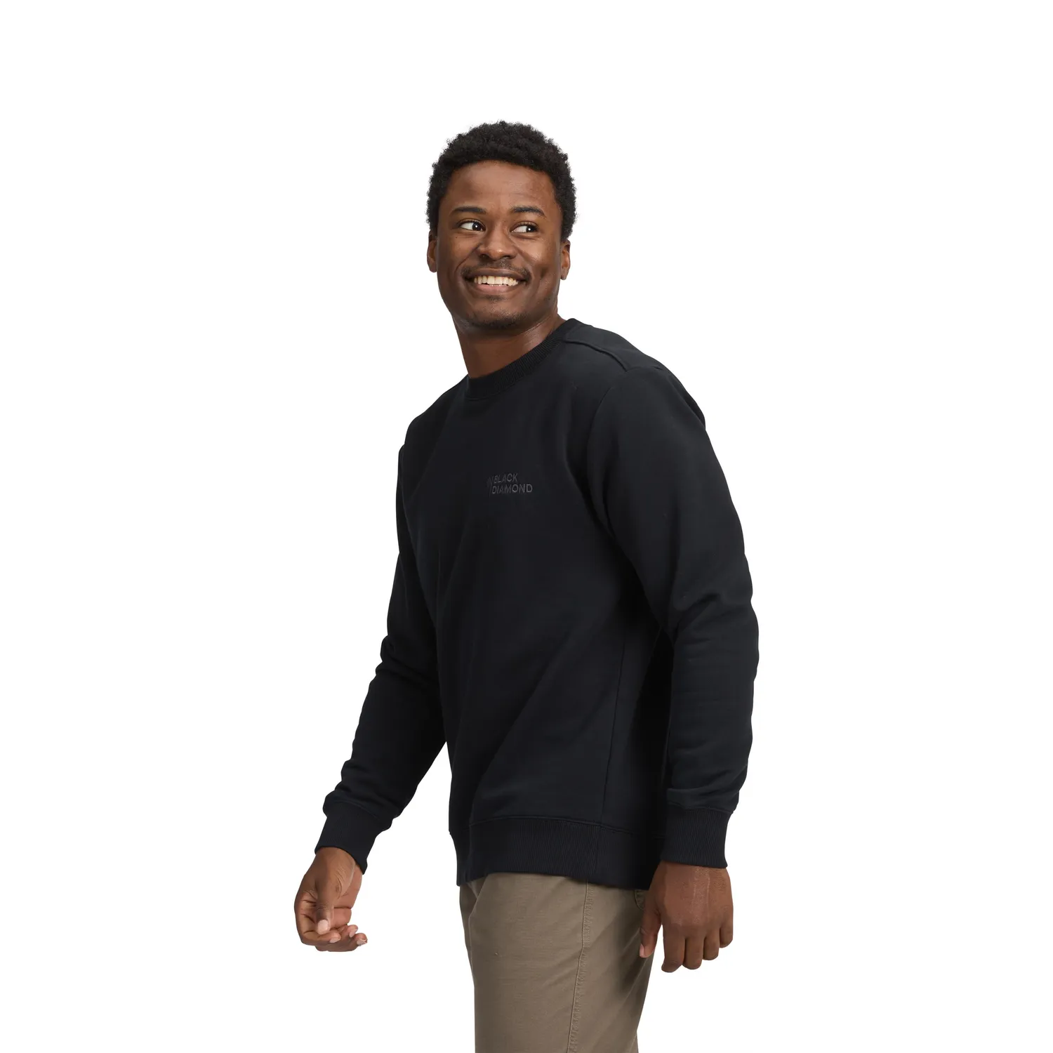Black Diamond Mini Stacked sweat homme col rond