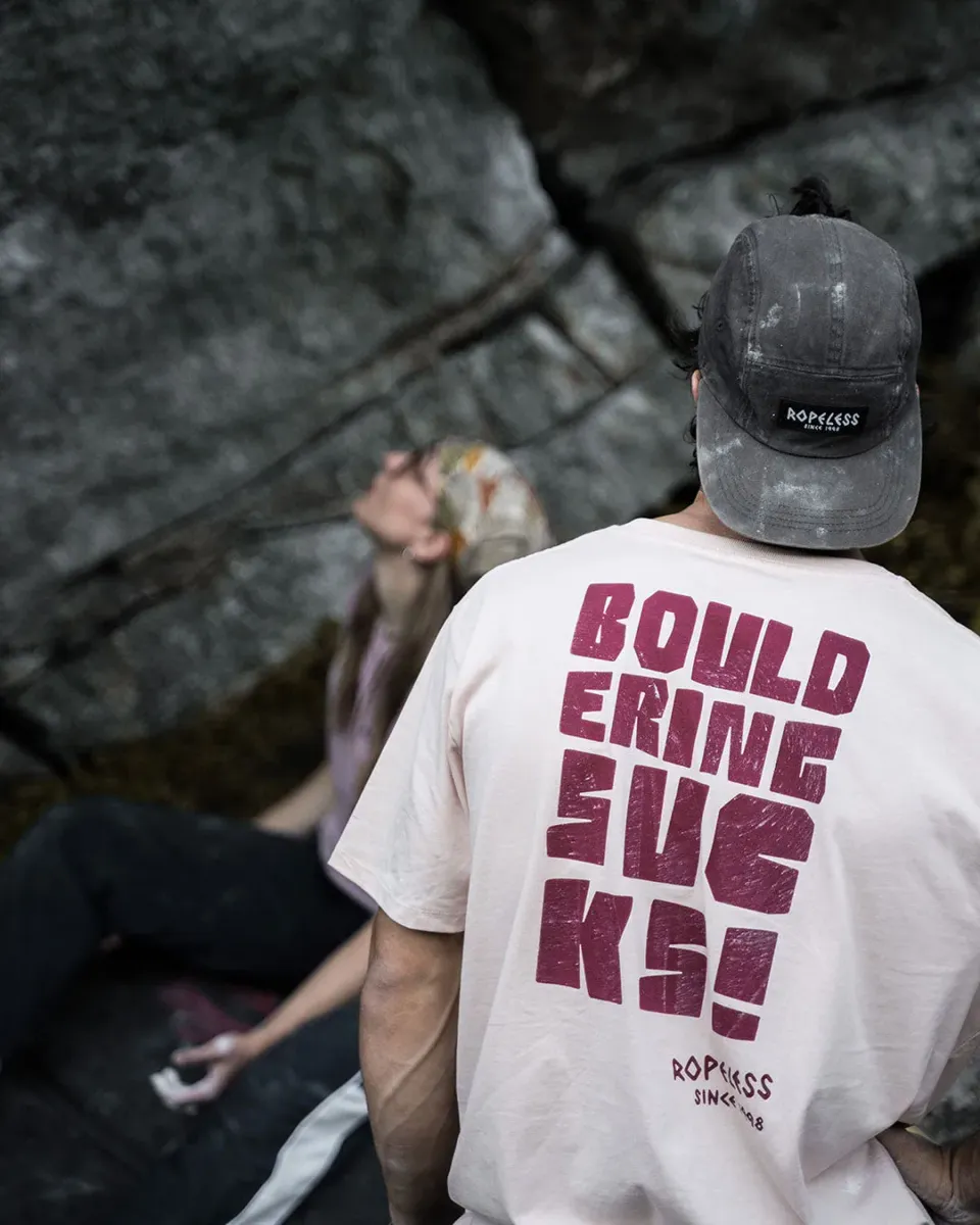Ropeless Bouldering Sucks Tee t-shirt coton bio