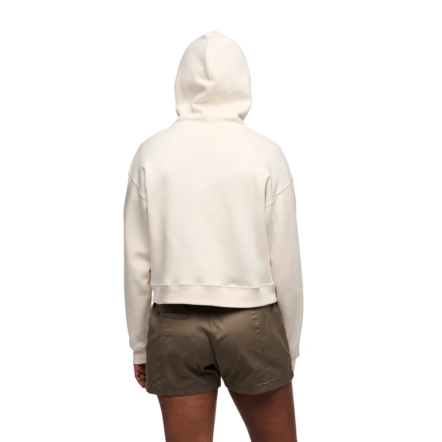 Black Diamond Crop Pullover Hoody sweat femme coton