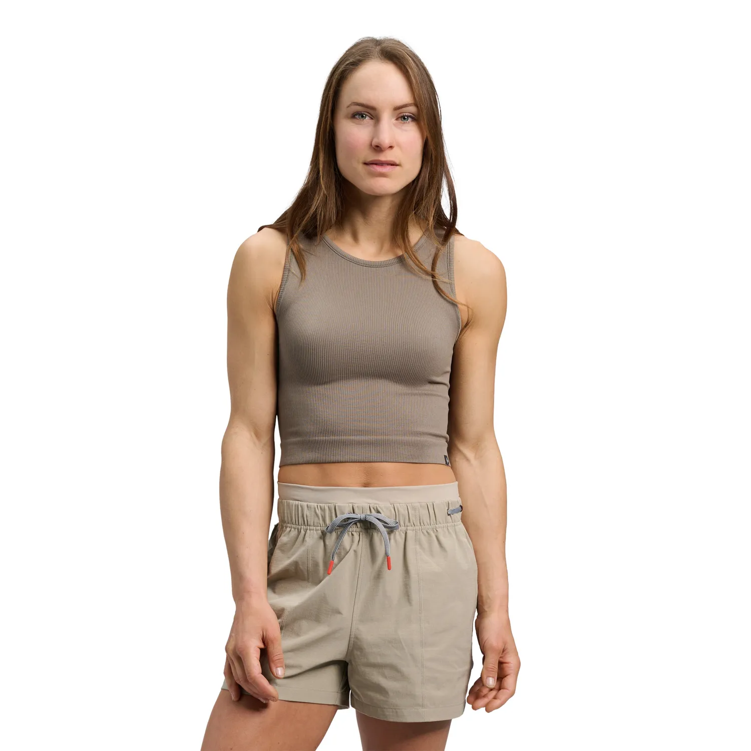 Black Diamond Seamless Rib Tank débardeur femme cropped stretch