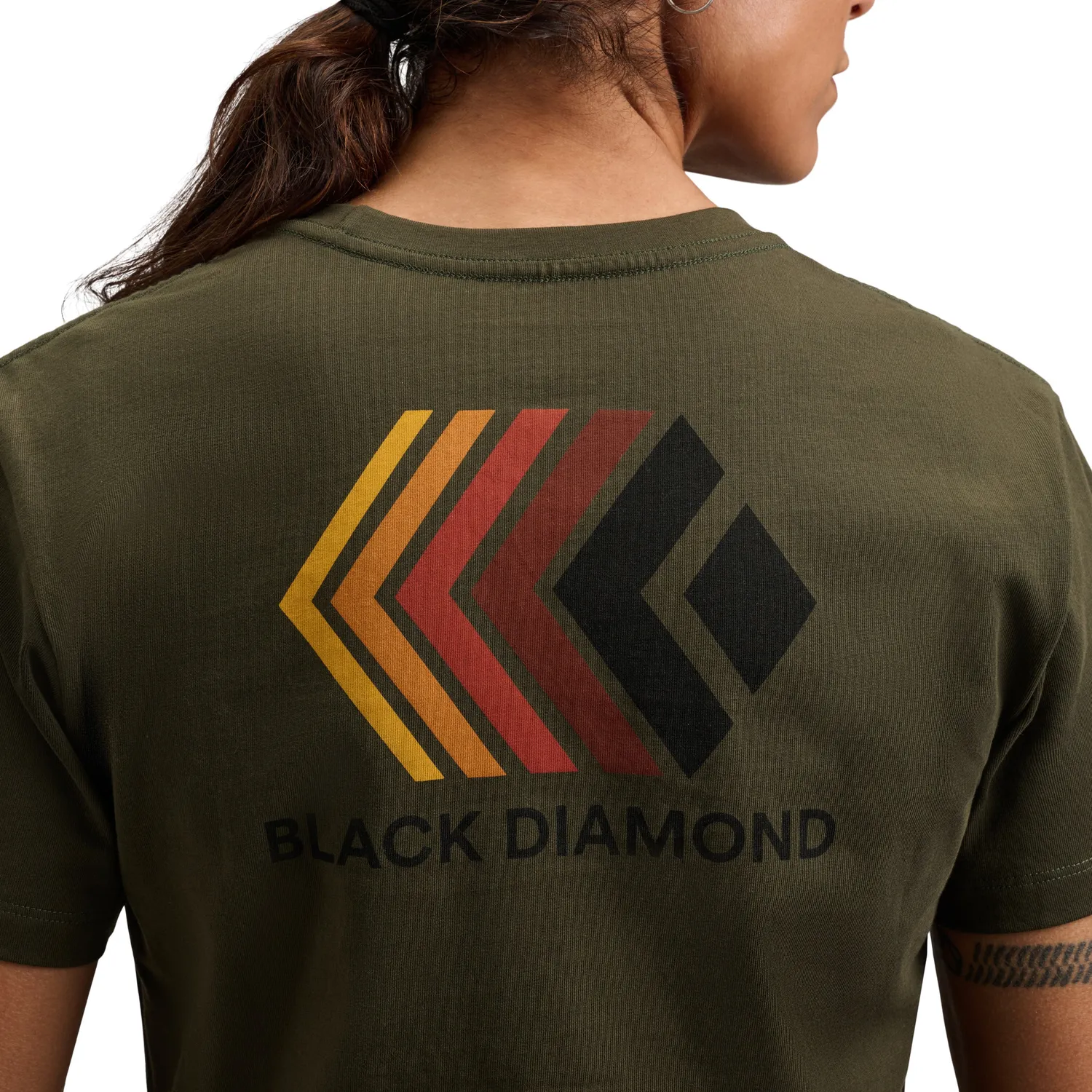 Black Diamond Faded Crop T-shirt femme