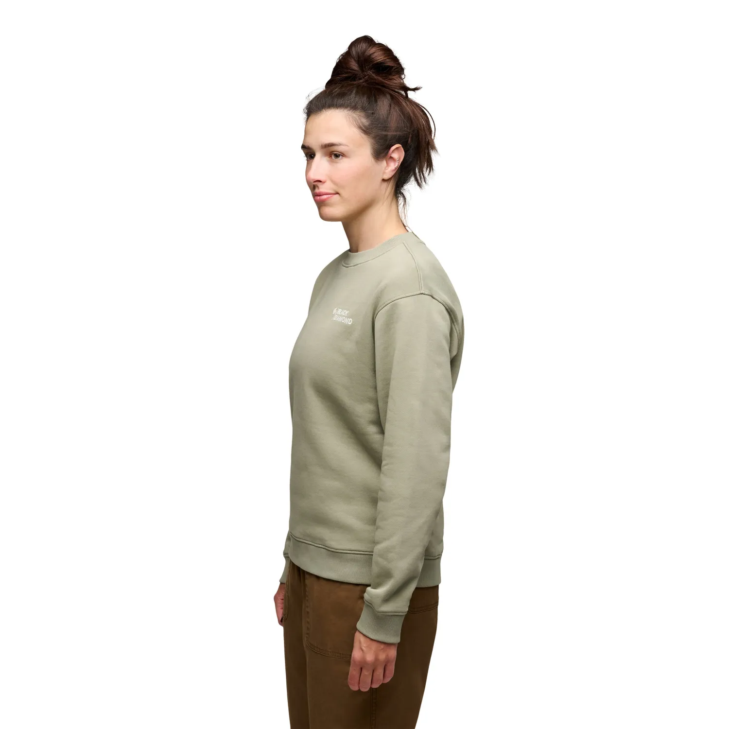 Black Diamond Mini Stacked sweat femme col rond coton