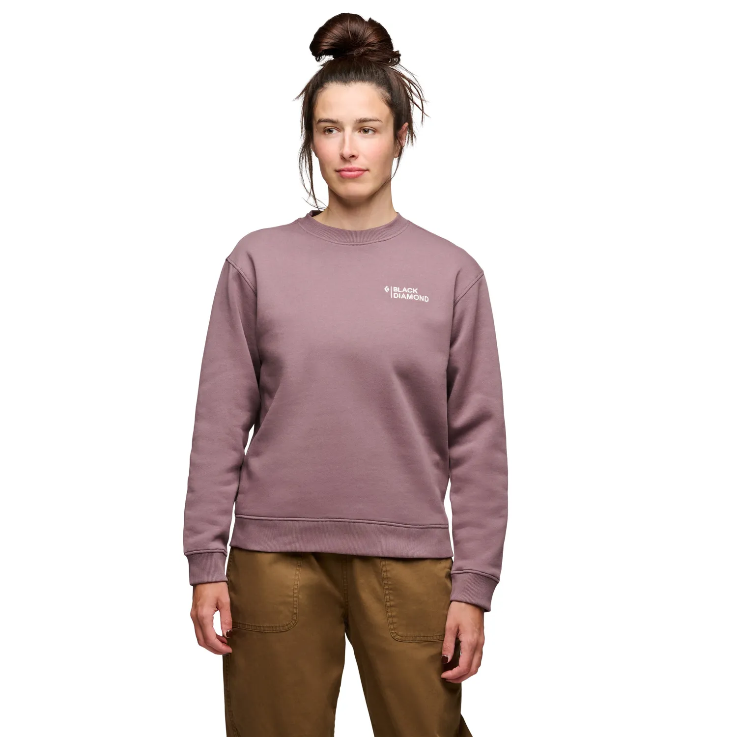 Black Diamond Mini Stacked sweat femme col rond coton