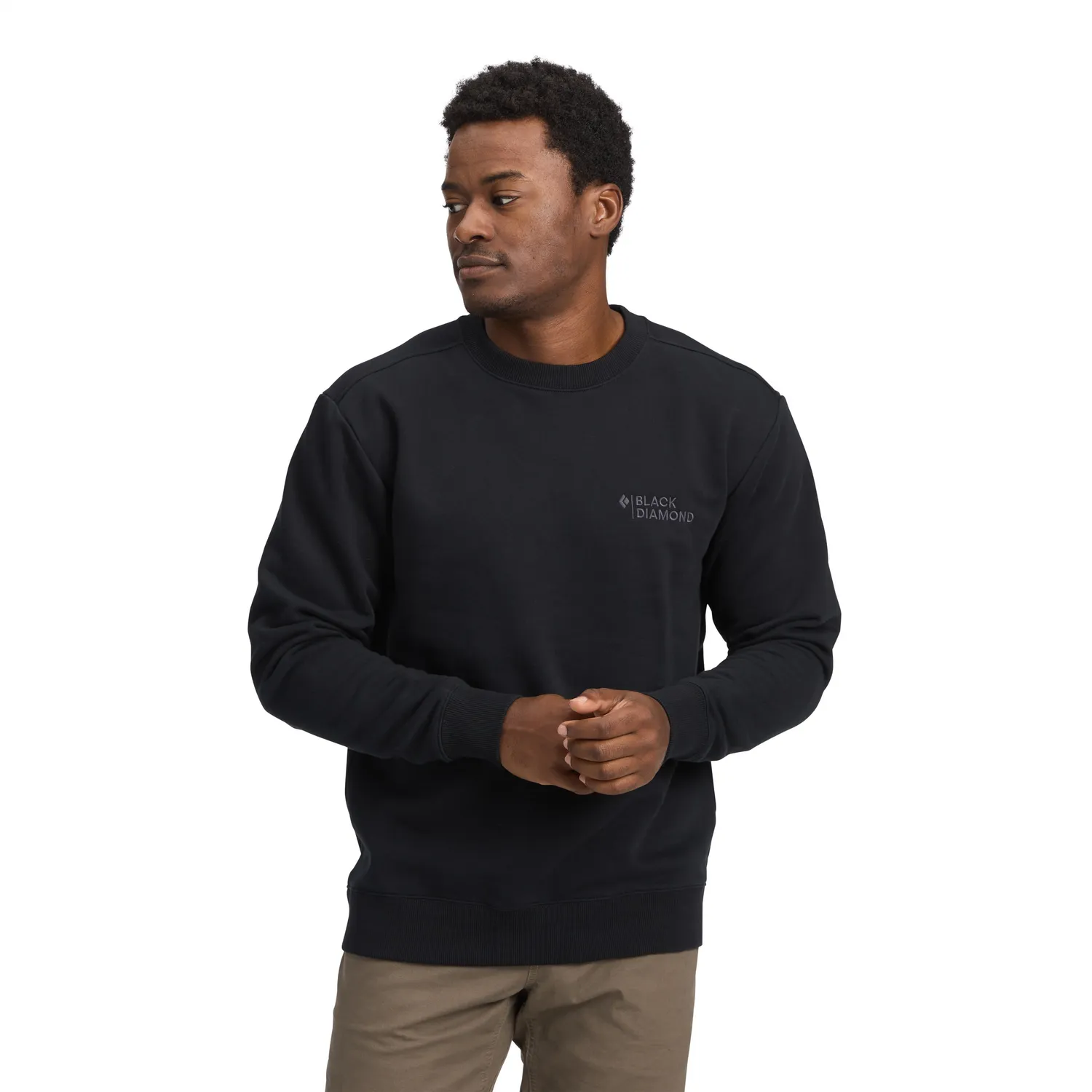 Black Diamond Mini Stacked sweat homme col rond