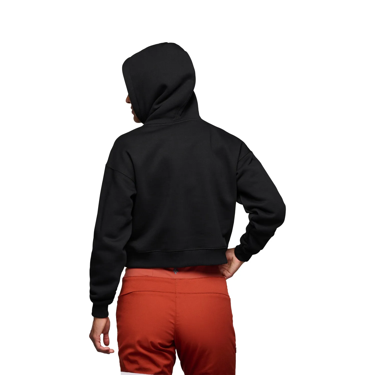 Black Diamond Crop Pullover Hoody sweat femme coton