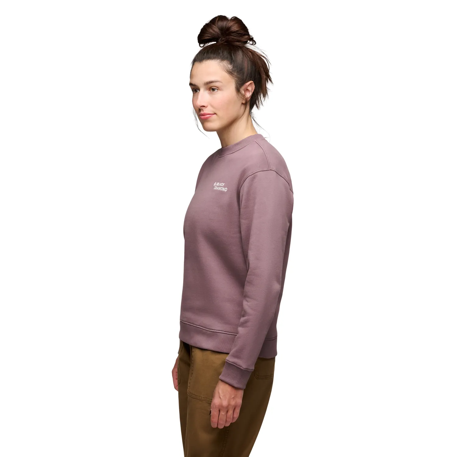 Black Diamond Mini Stacked sweat femme col rond coton