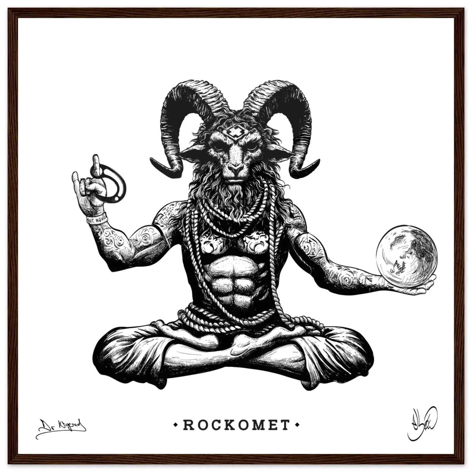 Nograd Rockomet affiche encadrée papier mat