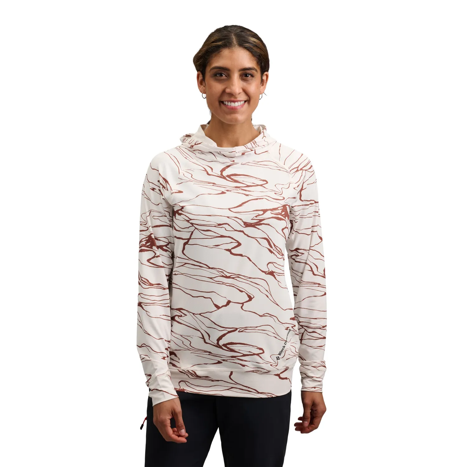 Black Diamond Alpenglow Hoody femme sweat anti-UV