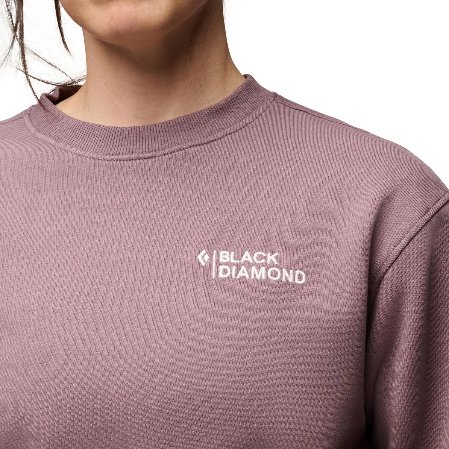 Black Diamond Mini Stacked sweat femme col rond coton