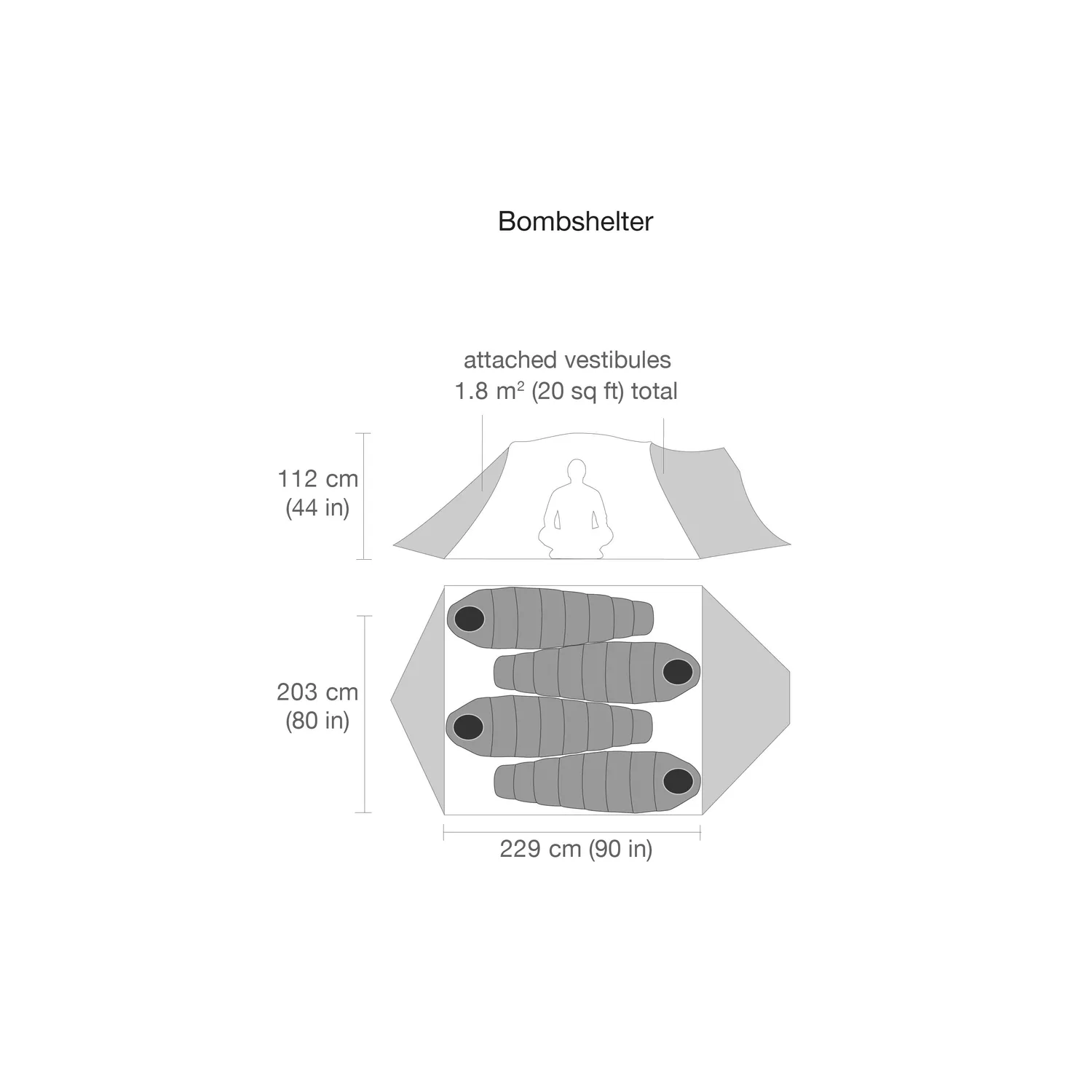 Black Diamond Bombshelter Tente expédition 4 places