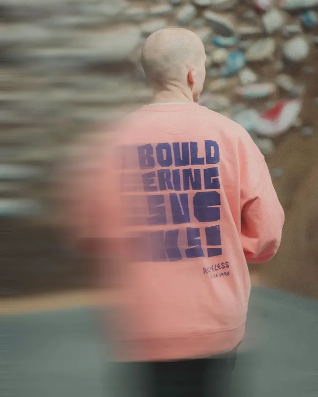 Ropeless Bouldering Sucks sweat crewneck coton