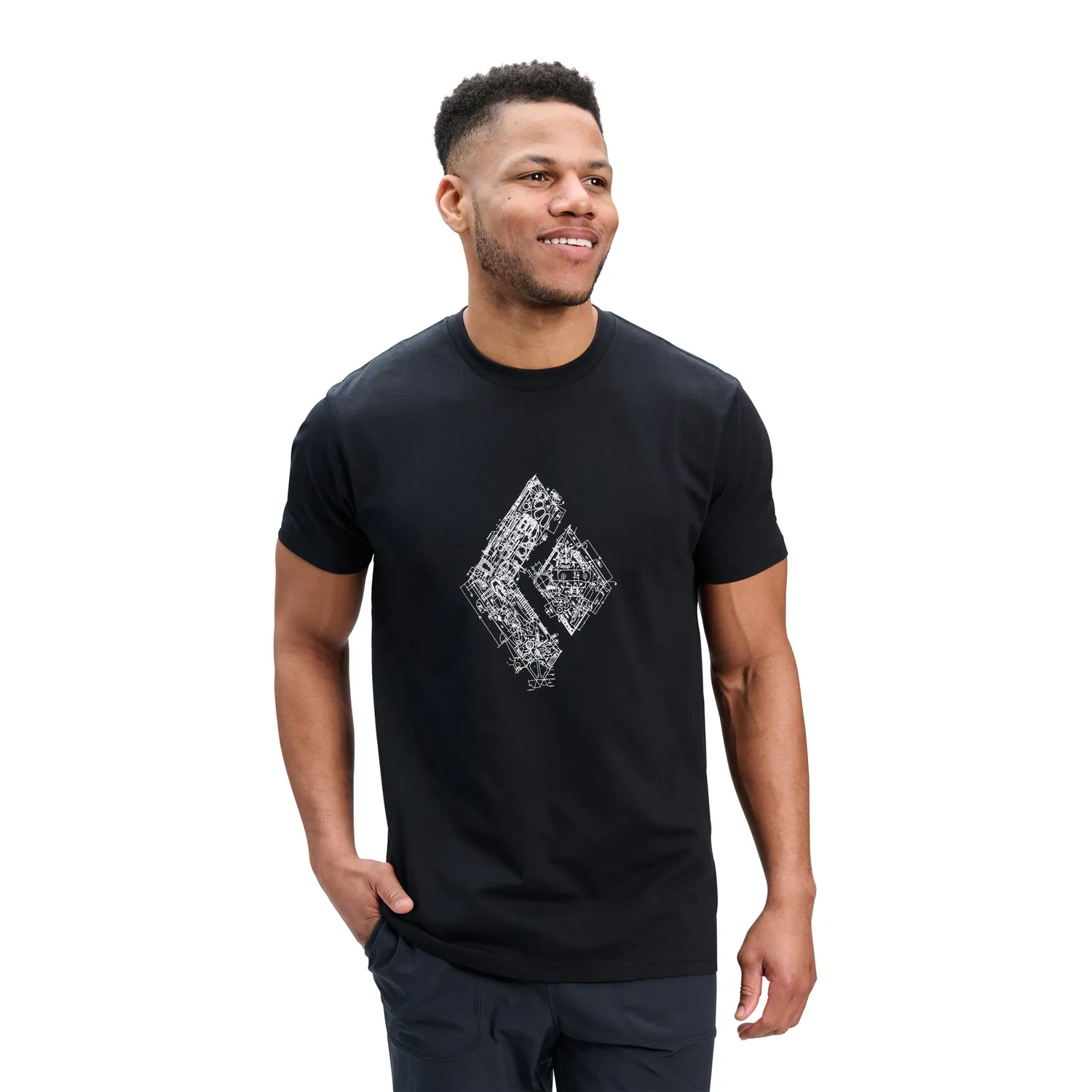 Black Diamond Engineered Diamond Tee t-shirt homme coton bio