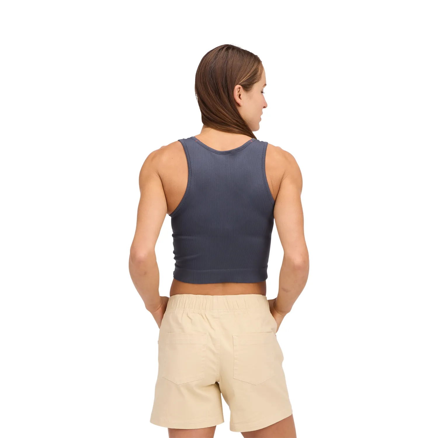 Black Diamond Seamless Rib Tank débardeur femme cropped stretch