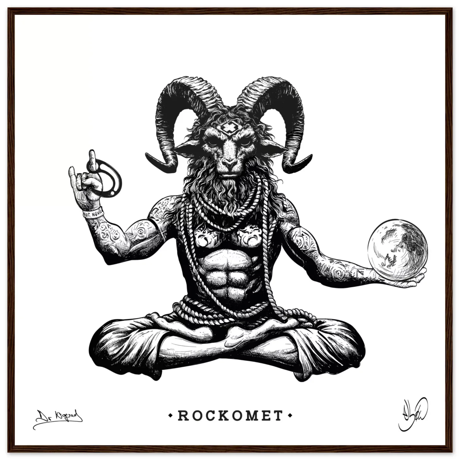 Nograd Rockomet affiche encadrée papier mat