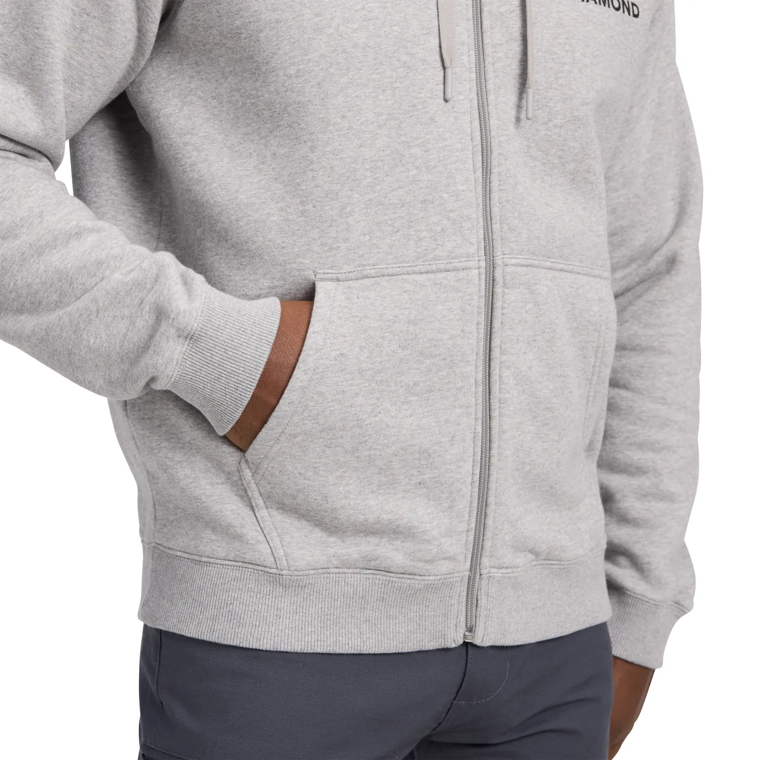 Black Diamond Mini Stacked Full Zip Hoody Sweat homme coton