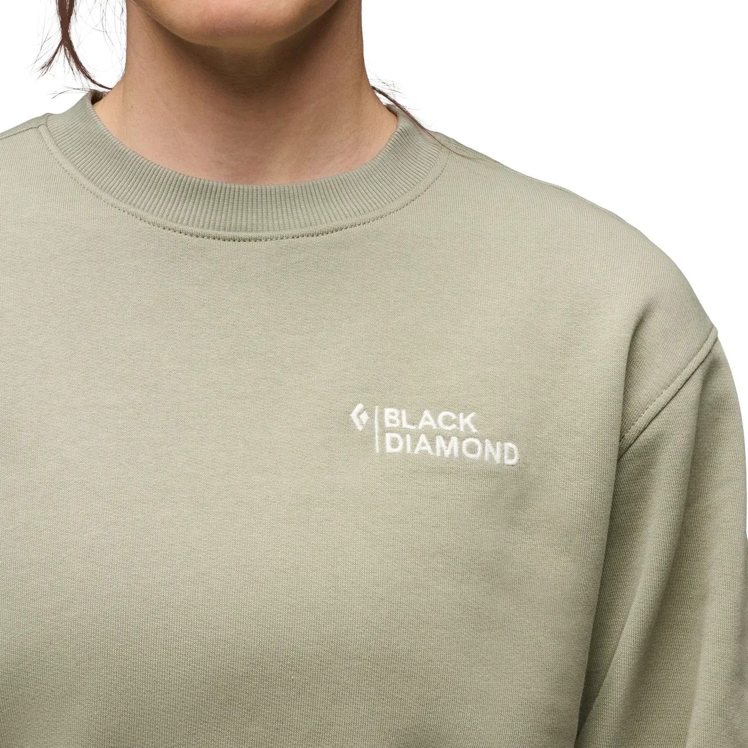 Black Diamond Mini Stacked sweat femme col rond coton