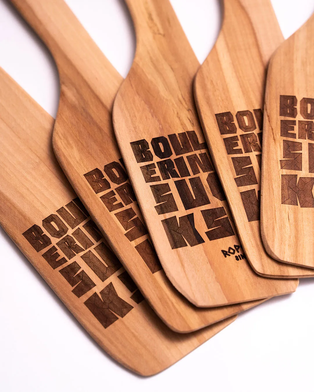 Ropeless Beta Spoon spatule bois gravé