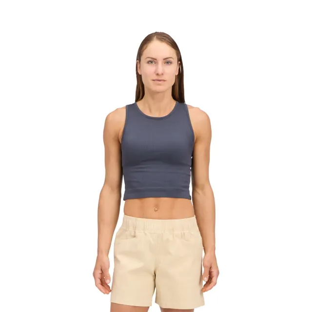Black Diamond Seamless Rib Tank débardeur femme cropped stretch