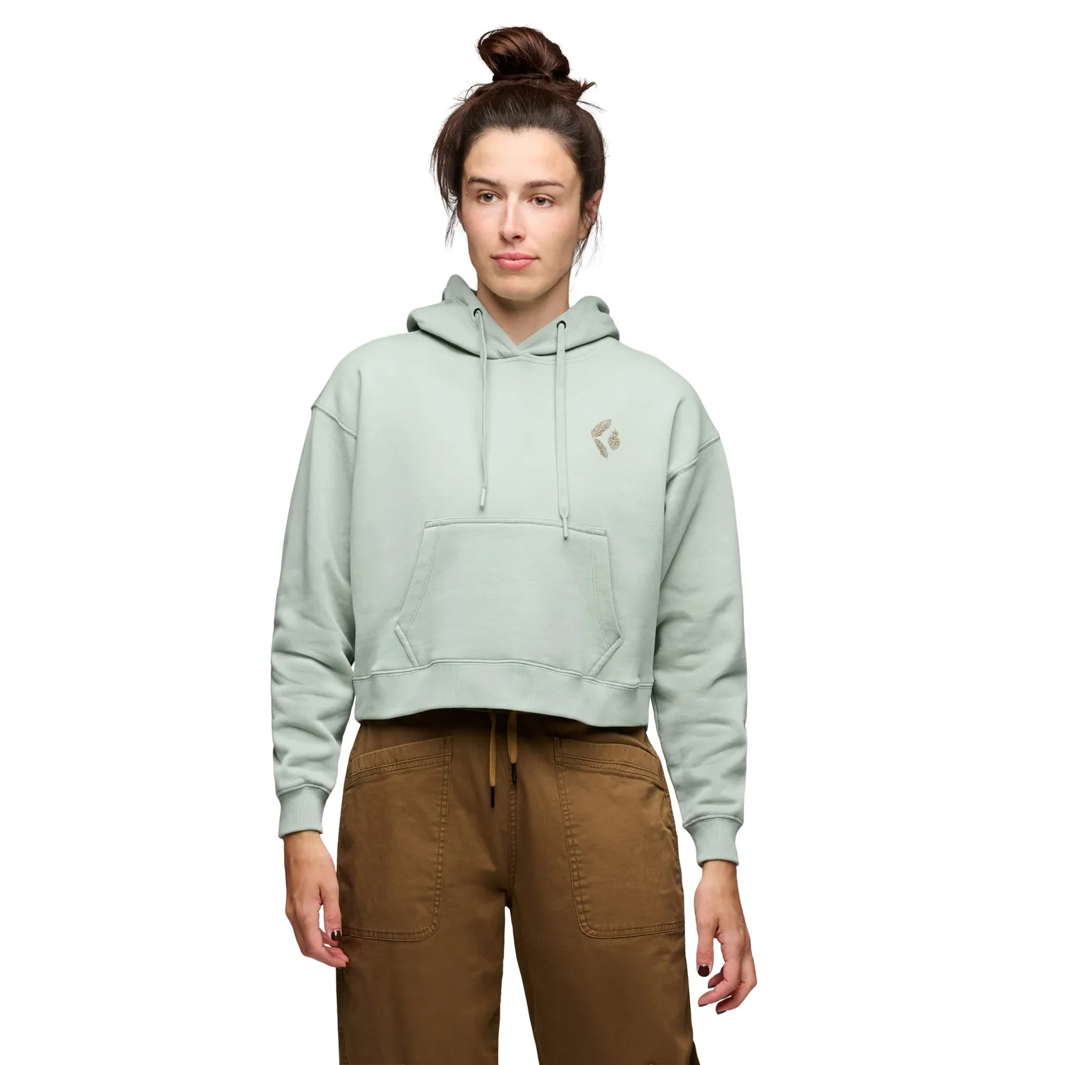 Black Diamond Pine Diamond Crop Hoody sweat femme