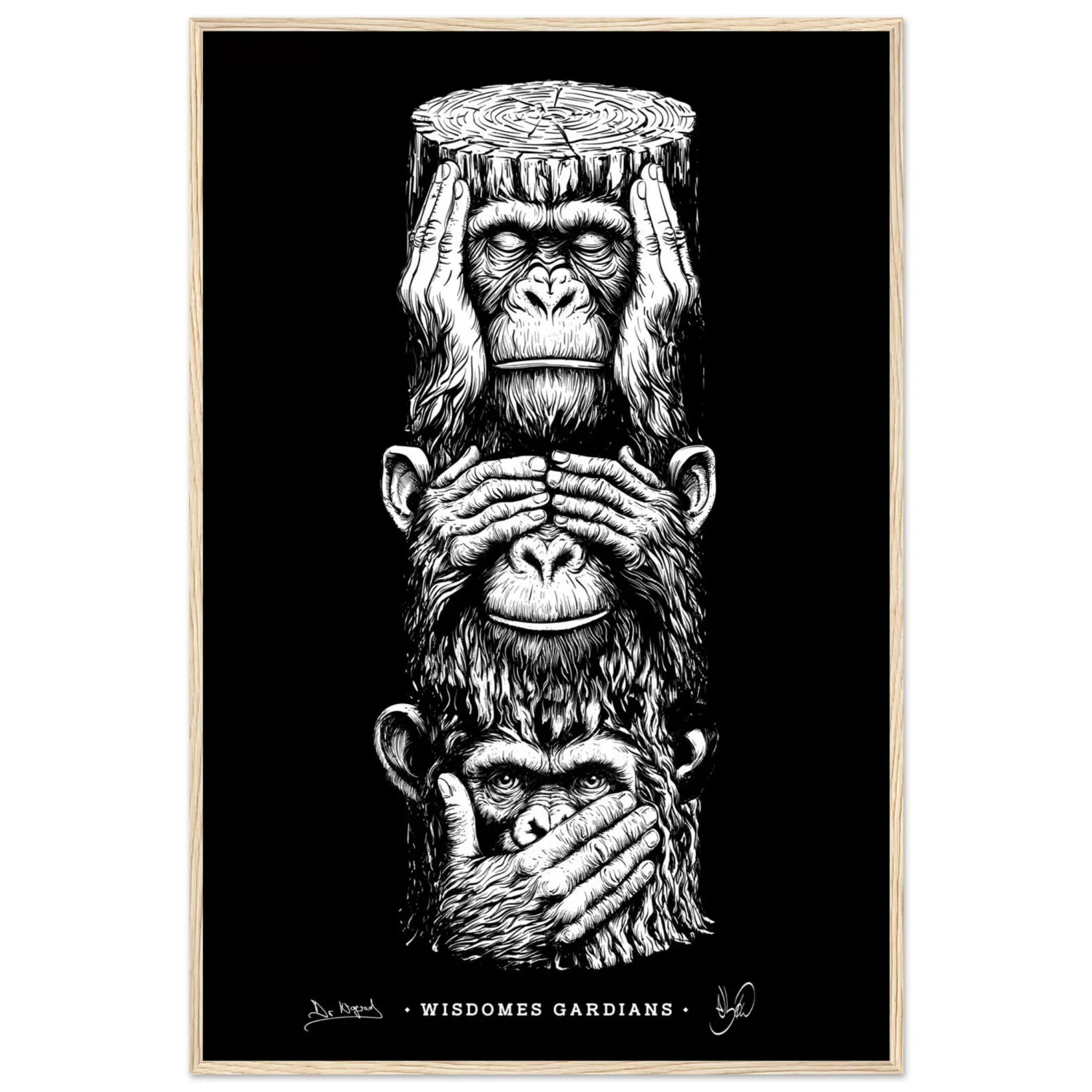 Nograd Wisdomes Gardians affiche encadrée