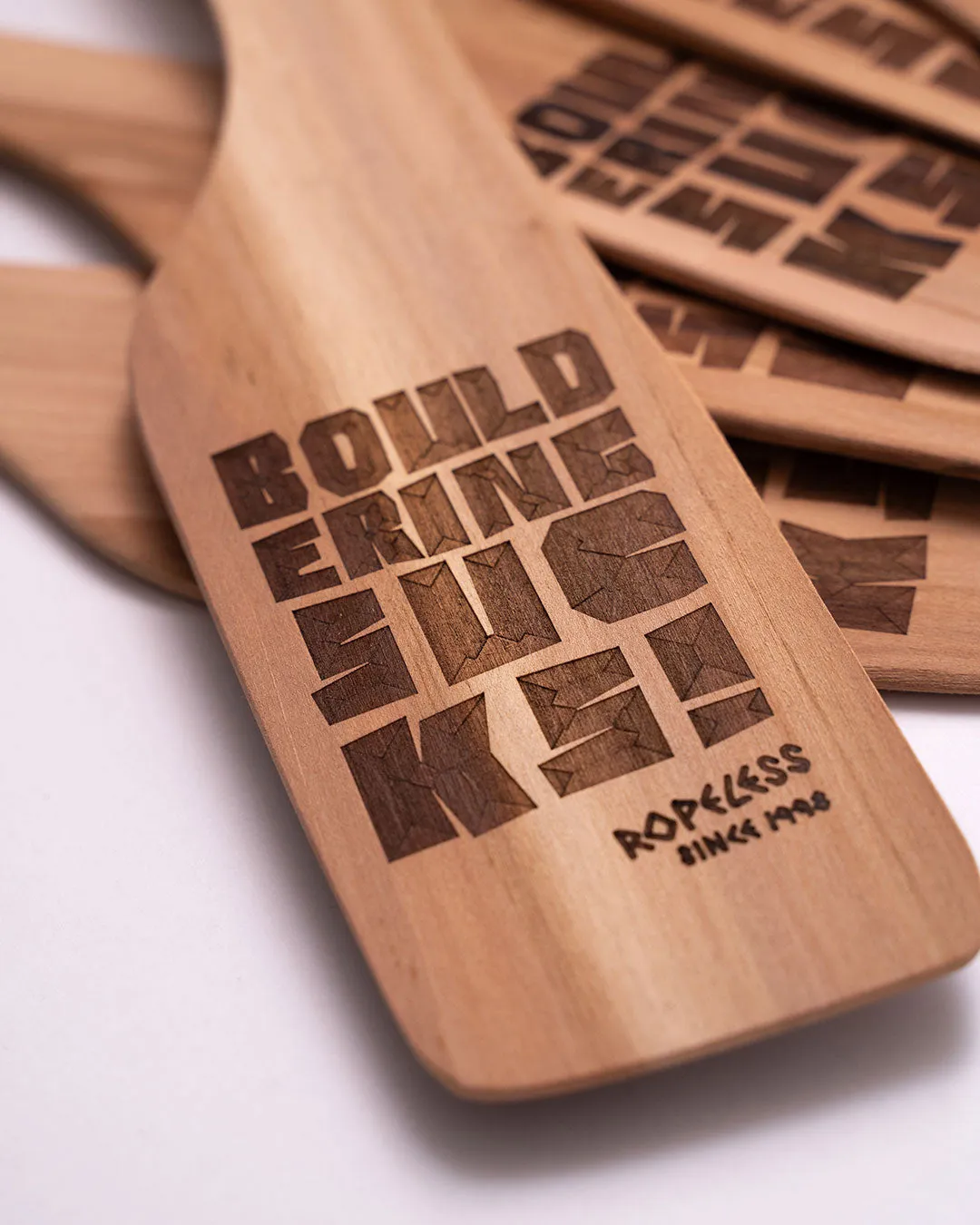Ropeless Beta Spoon spatule bois gravé