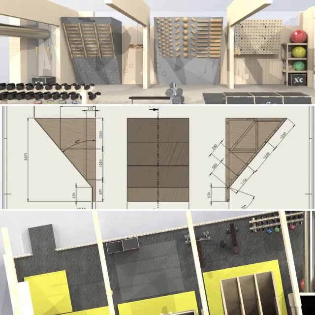 Explore Climbing Design and Build mur d'escalade