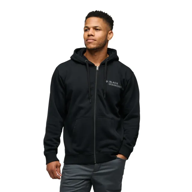Black Diamond Mini Stacked Full Zip Hoody Sweat homme coton