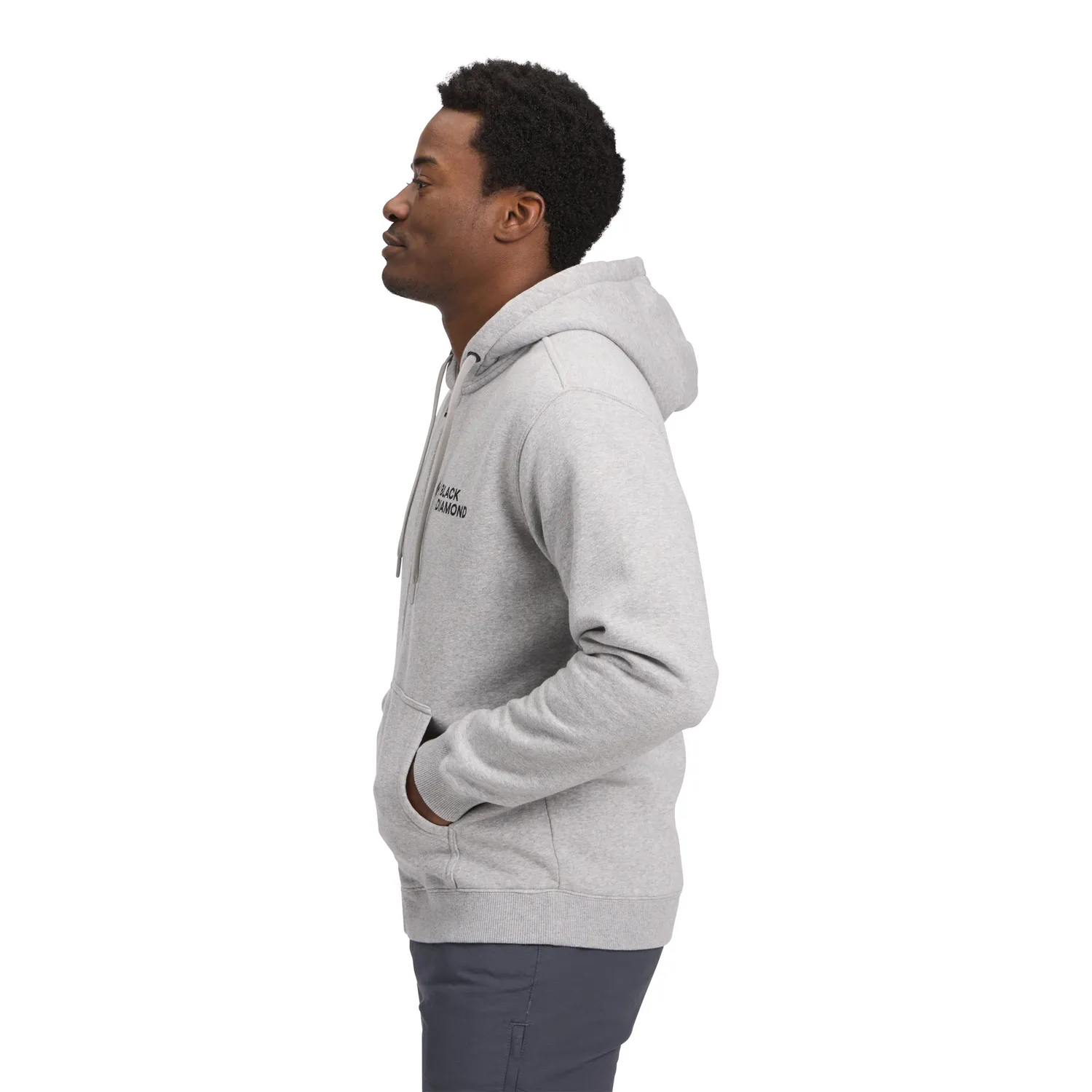 Black Diamond Mini Stacked Full Zip Hoody Sweat homme coton